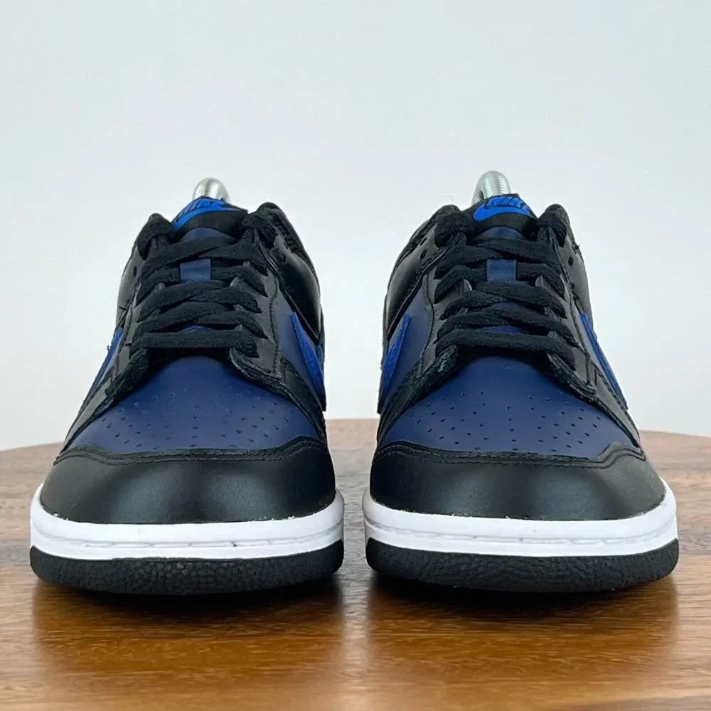 New Big Kids Nike Dunk Low‎ DH9765 402 Midnight Navy Game Royal Black Size 7 Y